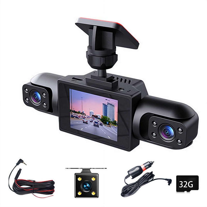 Full View Car Dashcam System,360 4 Channel Dash Cam with Front Rear Left Right Cameras,1080P Full Recording with SD Card,Night Vision, 24H Parking Mode/Loop Recording,Car Accessories - Image 1